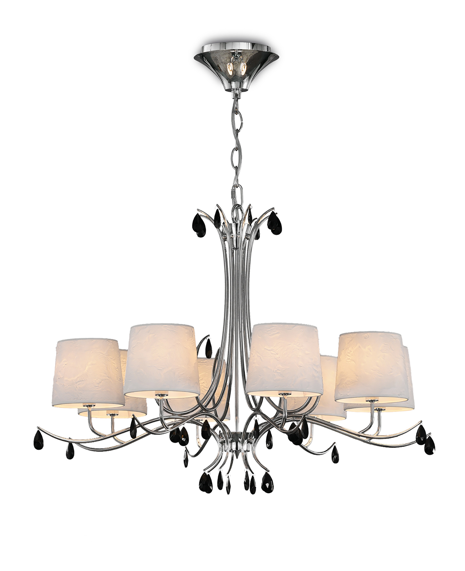 M6312  Andrea Pendant Round 8 Light Polished Chrome